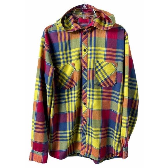 Burton Other - Burton Dry Ride Colombo Plaid Button Front Sz M